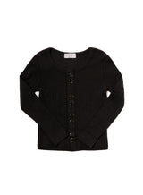 Wide Ribbed Pointelle Cardigan